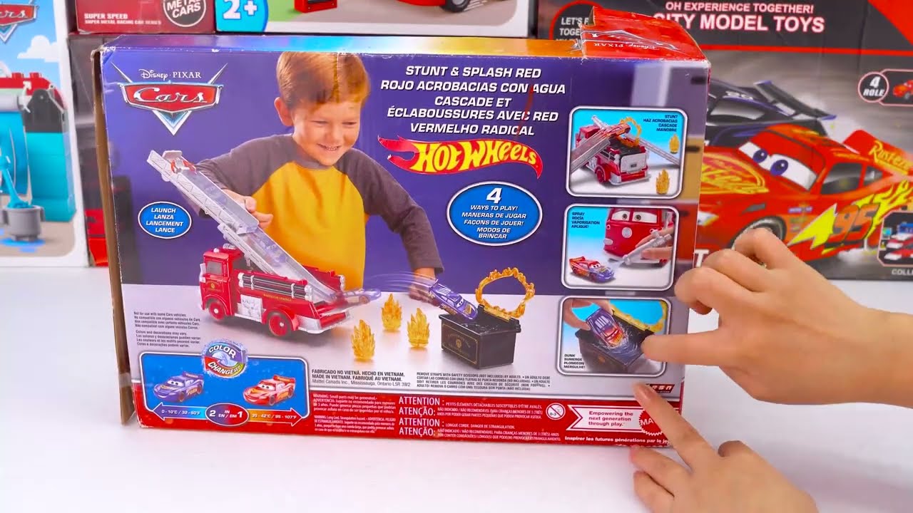 Disney Pixar Cars Unboxing Review | Disney Pixar Cars Smart Wheels Rescue Tower Firehouse