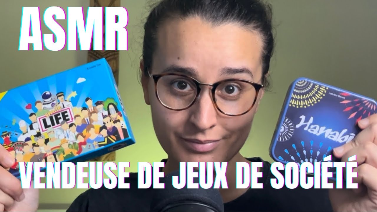 ASMR FR | ROLEPLAY VENDEUSE DE JEUX DE SOCIÉTÉ 🎲