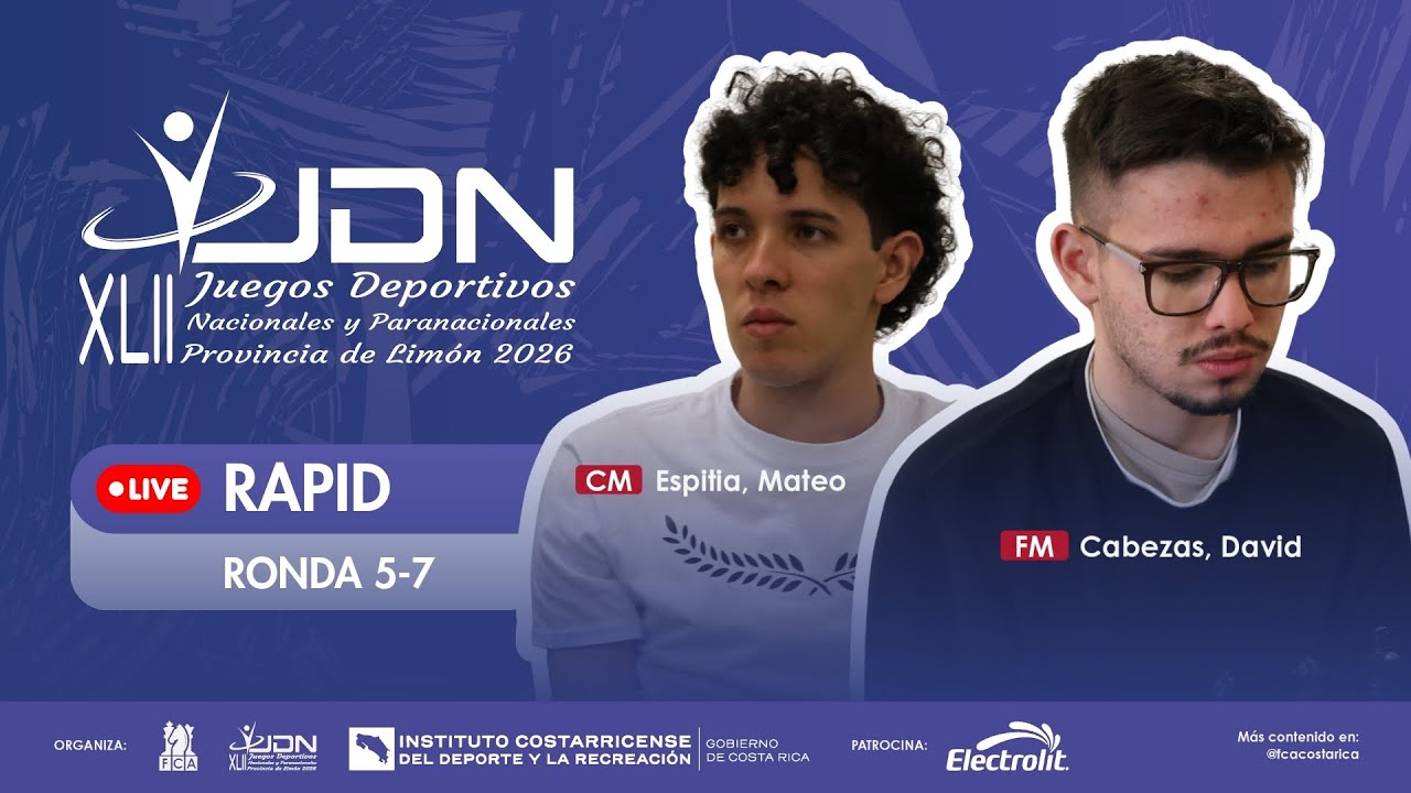JDN Ajedrez 2026 - Modalidad Rapid  (Ronda 5-7)