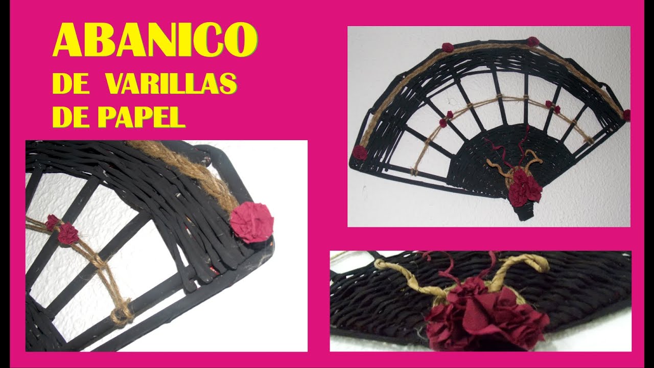 ABANICO CON VARILLAS DE PAPEL