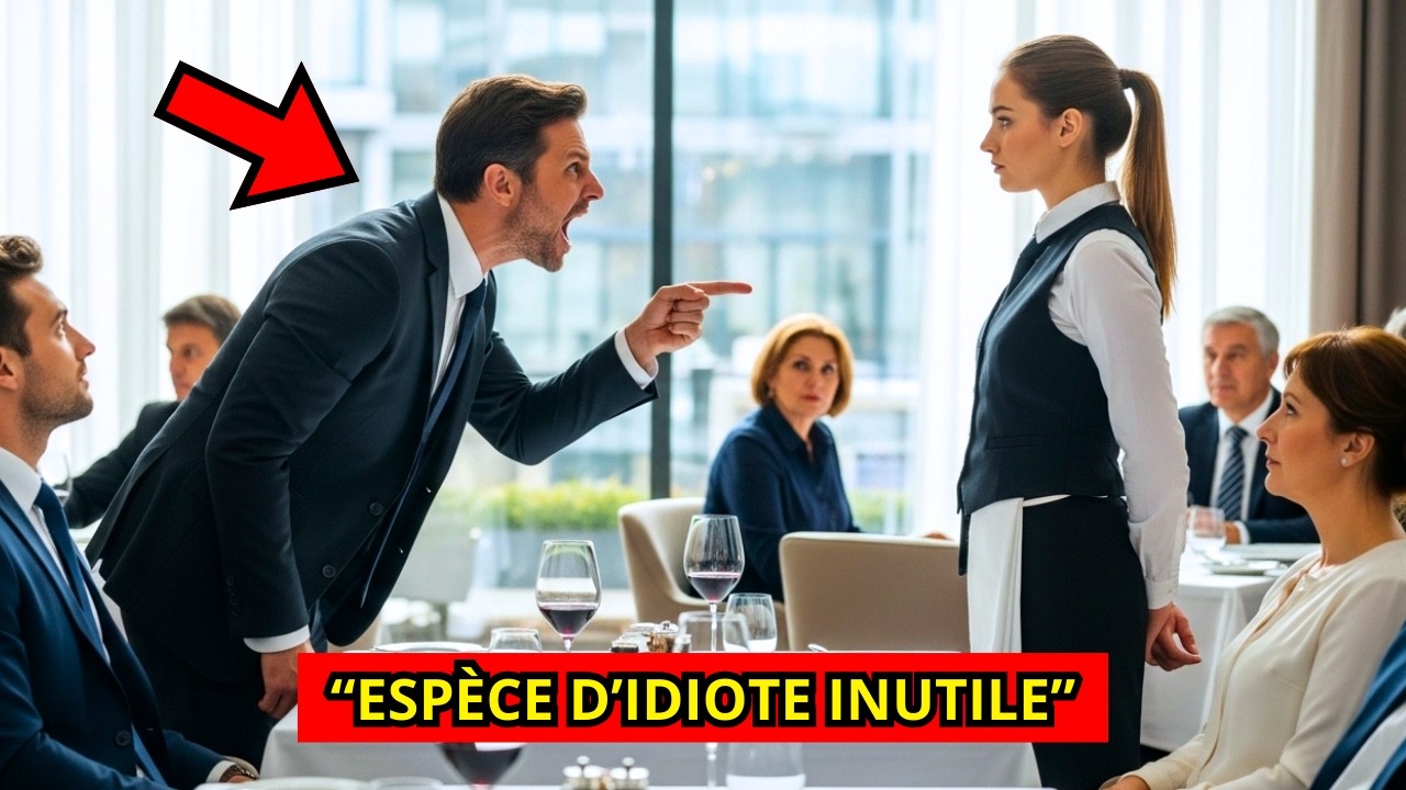 LE MILLIONNAIRE A CRIÉ SUR LA SERVEUSE... MAIS ELLE RÉPOND QUELQUE CHOSE QUI GLACE TOUT LE RESTAURAN