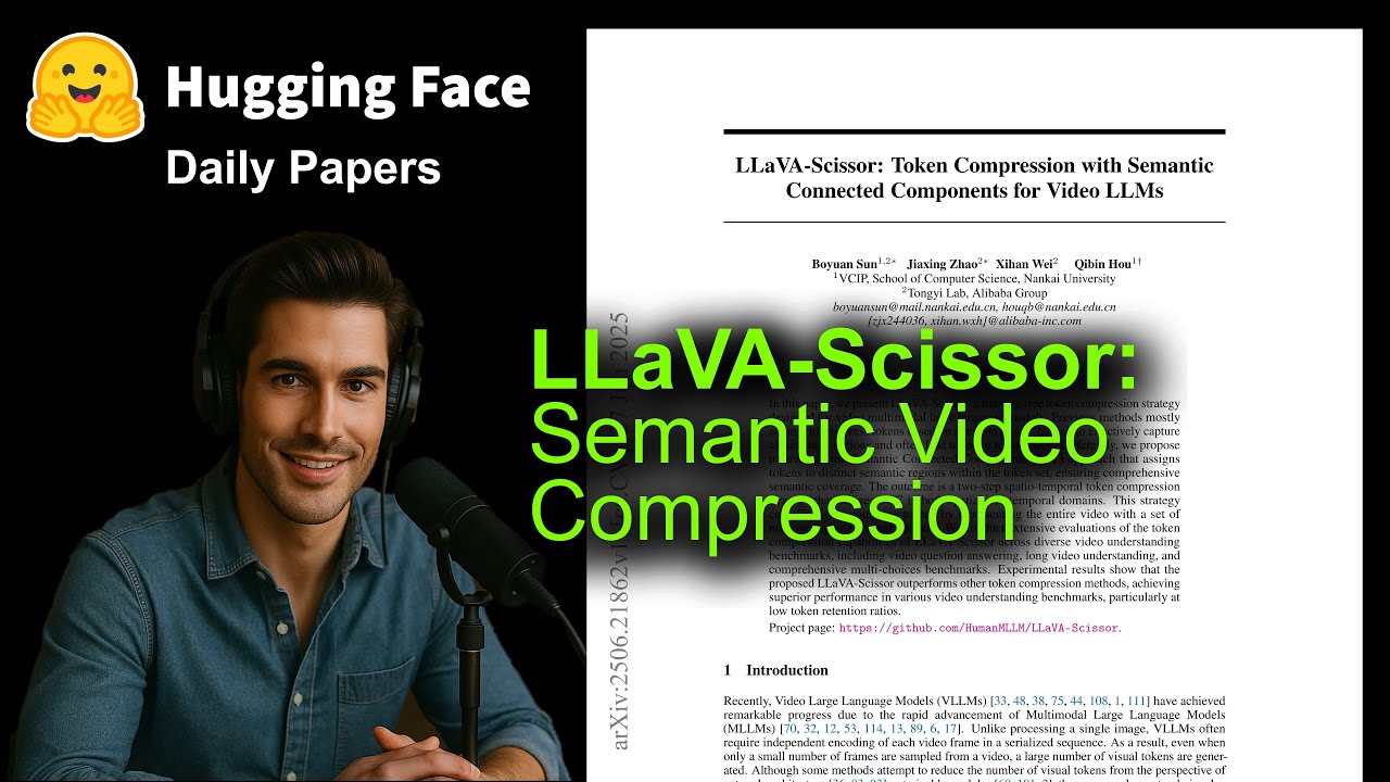 LLaVA-Scissor: Semantic Video Compression