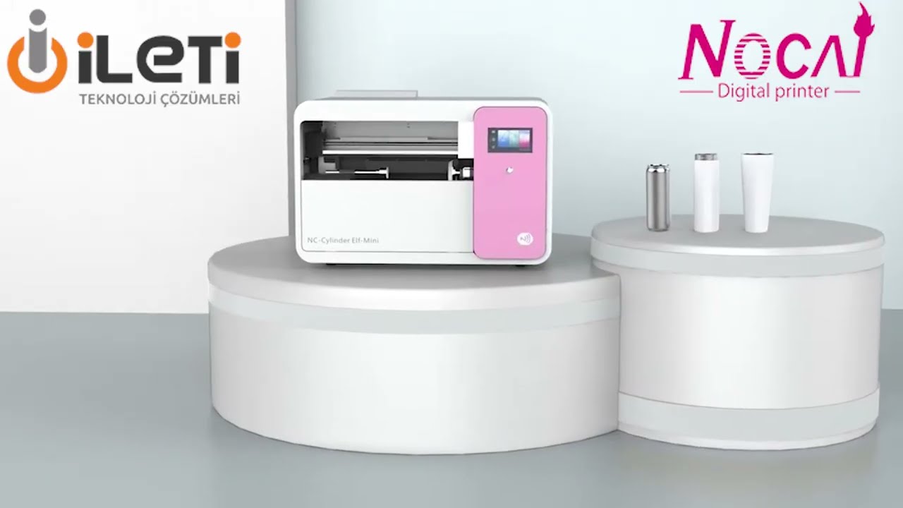 Nocai Termos bardaklar için UV yazıcı NC-Cylinder Elf-mini Uv Baskı Makinası