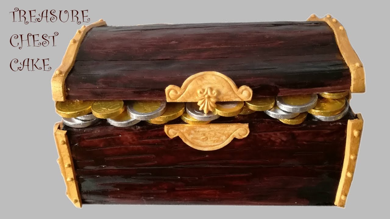 How To Make a  Treasure Chest Cake by LovelyCakeCreations