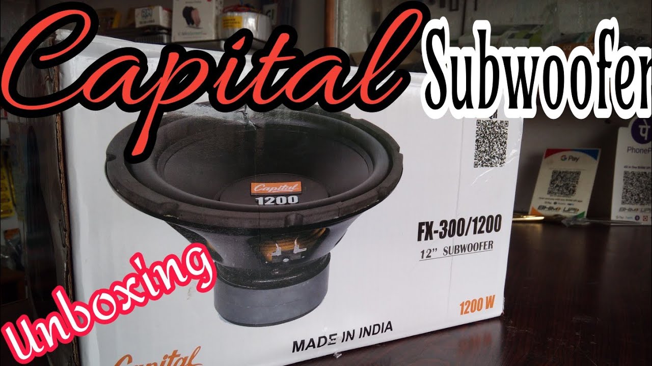 Capital 1200W Subwoofer unboxing (Made in India)