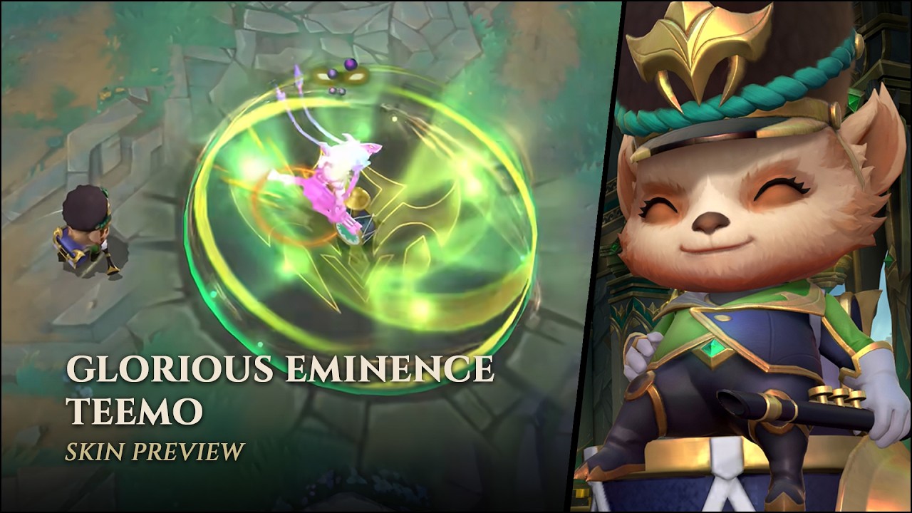 Glorious Eminence Teemo Skin Preview || League Of Legends: Wild Rift