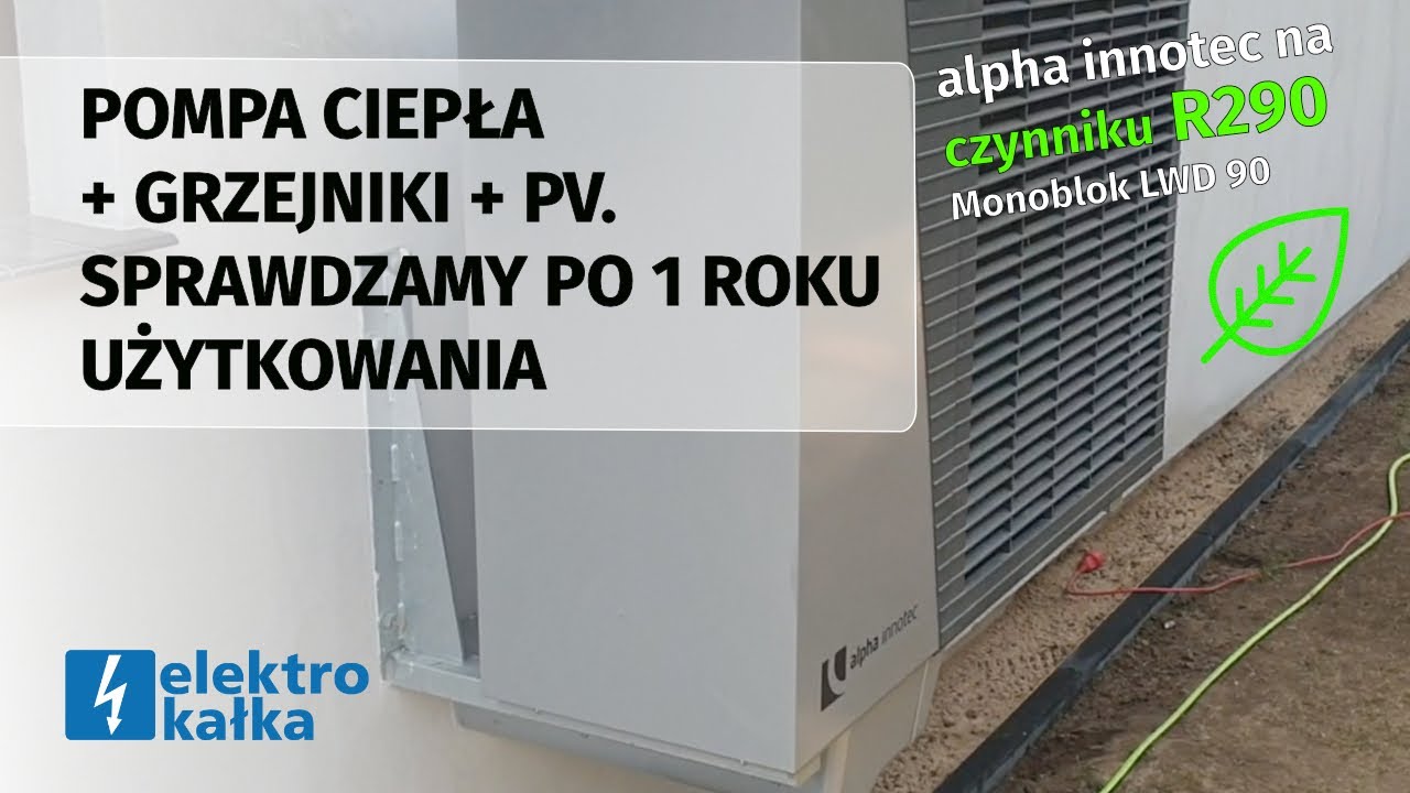 Montaż pompy ciepła Alpha Innotec LWD90A-HMD1 wsp&oacute;łpracującej z nasza instalacją pv 10kWp SolarEdge