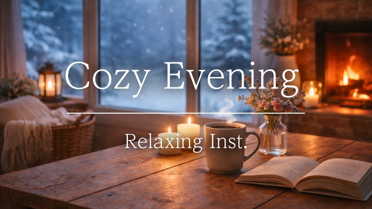 Cozy Evening ｜ Relaxing Piano & Guitar for Study & Work – Unwind and Feel at Home