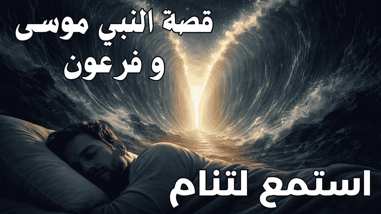 قبل النوم: رحلة موسى مع فرعون وانشقاق البحر – قصة مليئة بالإعجاز والتشويق بصوت هادئ 