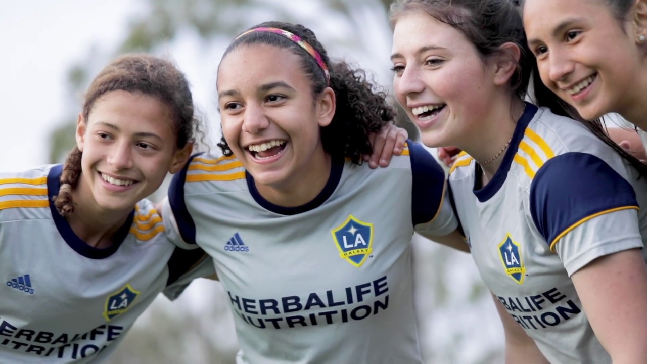 The LA Galaxy Girls' Academy represent Los Angeles | #InternationalWomensDay