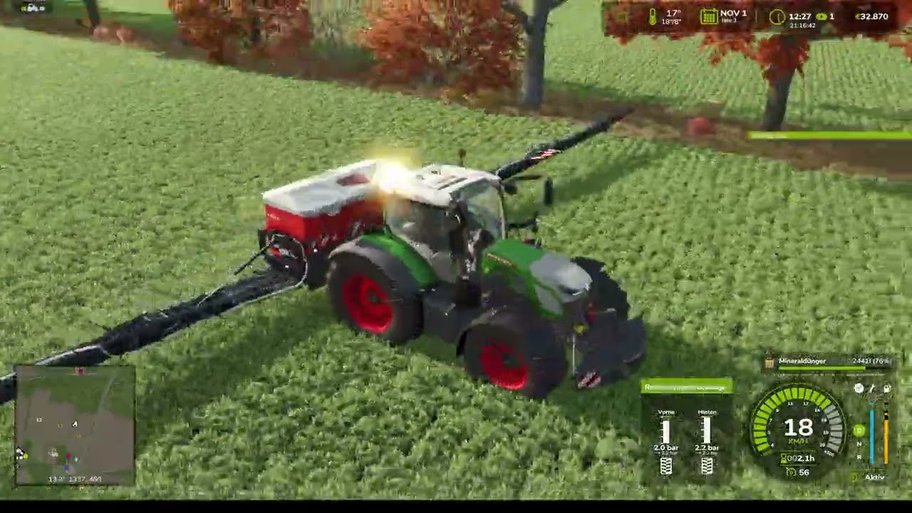 LS 25 Клаттенхоф #5 (Таймлапс) Внесение удобрений и мульчирование #farmingsimulator25 #agricultur...