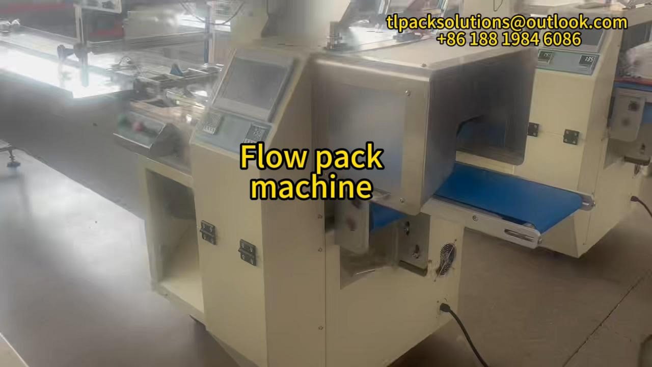 Biscuits/Chocolate Wafer/Croissant Bread Cake Wrapping Flow Packaging Packing  Sealing Machine