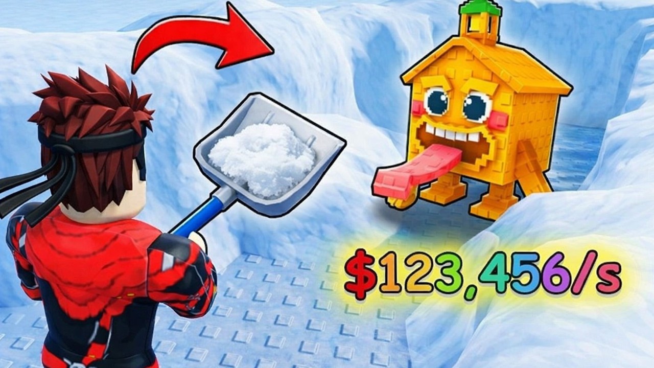 СТАРТУЮ КАК НУБ НО С ДОНАТЫМ БРЕЙНРОТОМ В Shovel Snow for Brainrots! РОБЛОКС !