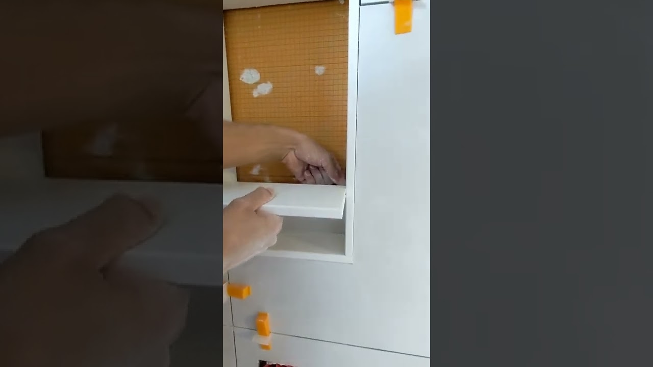 Custom Shower Niche Floating Shelf