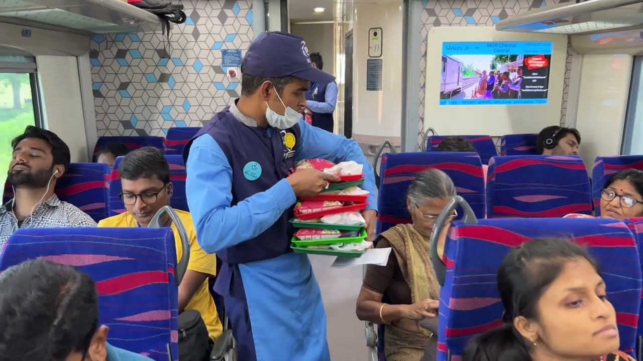 India’s Fastest Train | Bangalore to Chennai Vandhe Bharath express Review Tamil