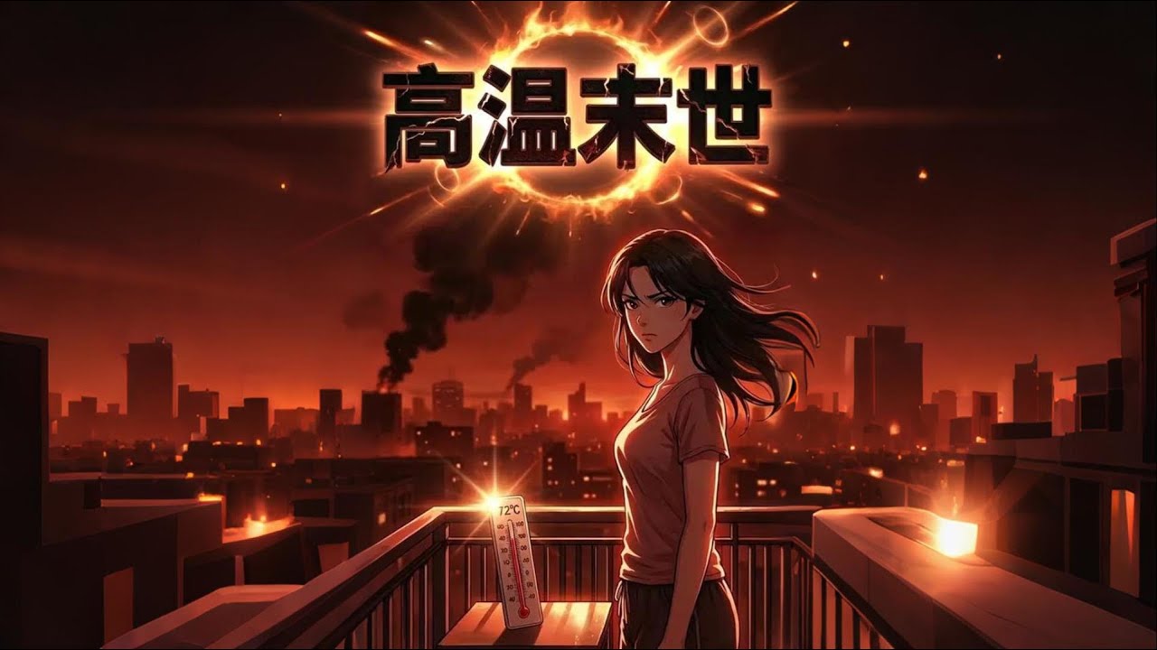 極端高溫吞噬城市，她憑借隱秘的儲備在孤院中幸存。當不速之客跪倒門外，深藏的秘密與室外的熱浪同樣致命——而第一滴落下的雨，竟帶著血的鹹澀……#悬疑漫画#末世故事#丧尸爆发#末世生存#惊悚漫画#悬疑故事#