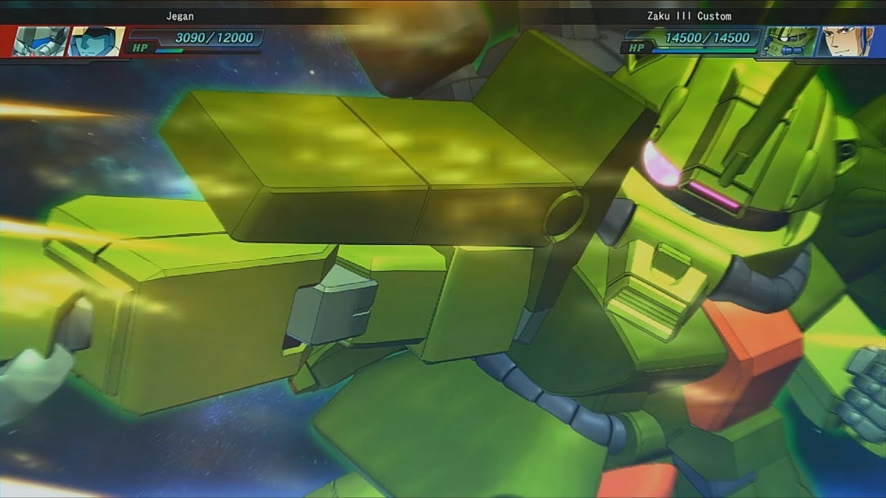 SD Gundam G Generation Genesis - Regelgu, Gaz, Geymalk and Zaku III Attacks