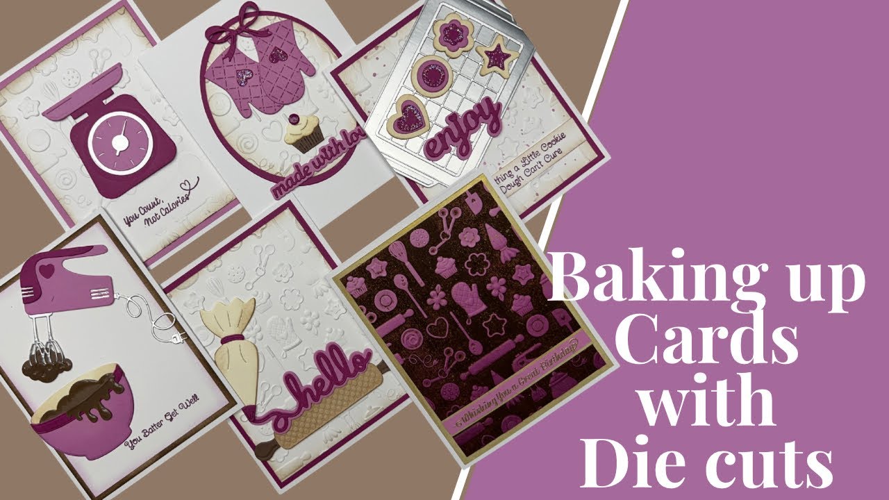 Baking up Cards with die cuts | Spellbinders Make it & Bake it collection
