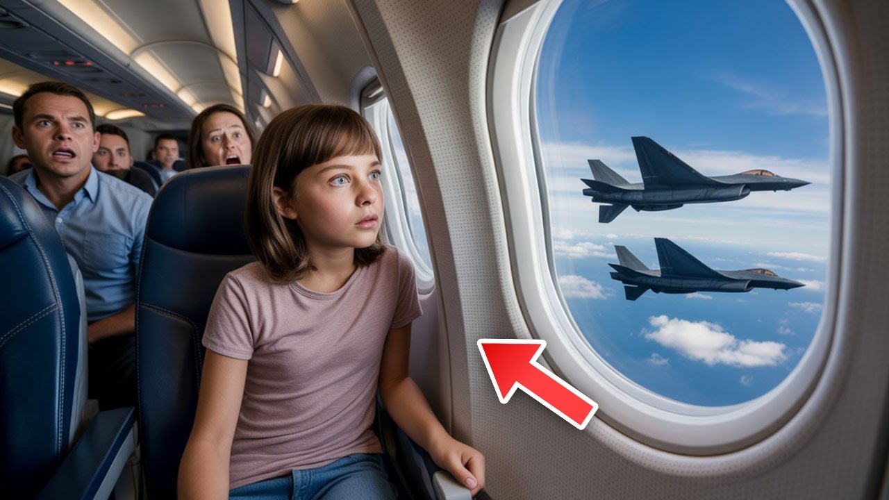 Była tylko dzieckiem na siedzeniu 12F dopóki myśliwce Eurofighter nie wywołały grzmotu w radiu!