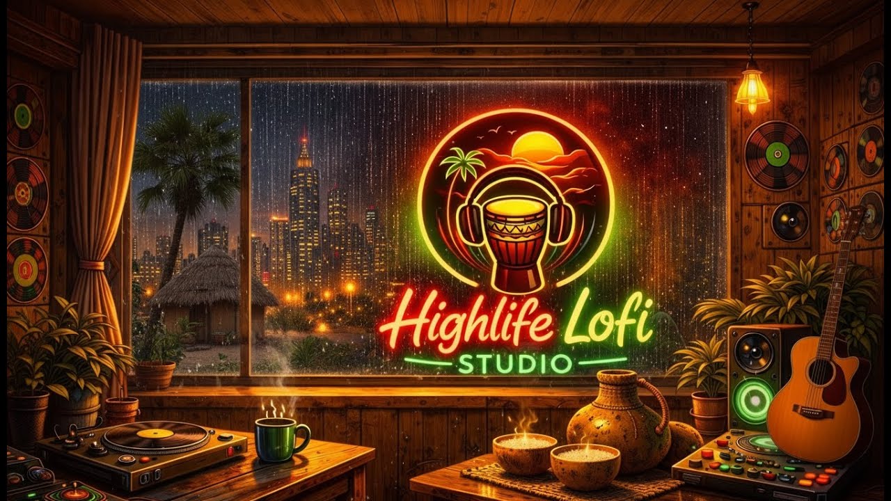 Highlife Lofi for Late-Night Focus 🌧️ | Afro Chill Mix