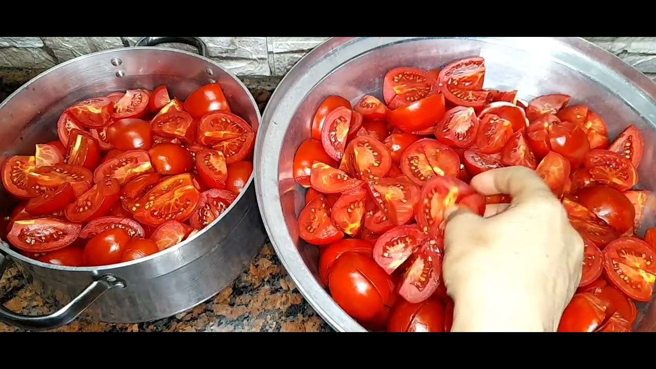 تفريز الطماطم 🍅 بطريقة سهلة اهم تفريزات رمضان 