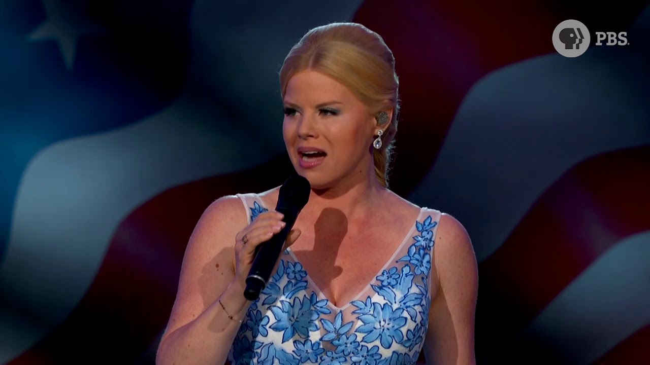 Megan Hilty performing 