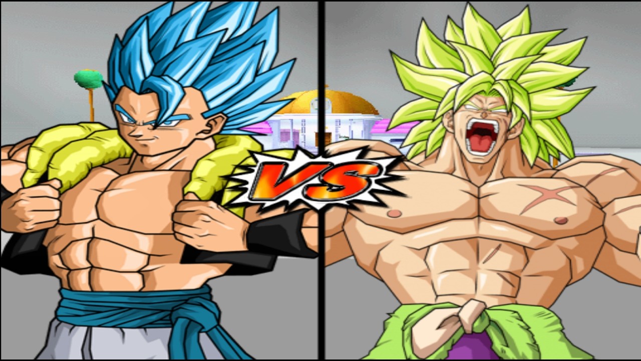 Gogeta Blue VS Broly DBZ Super Sparking zero
