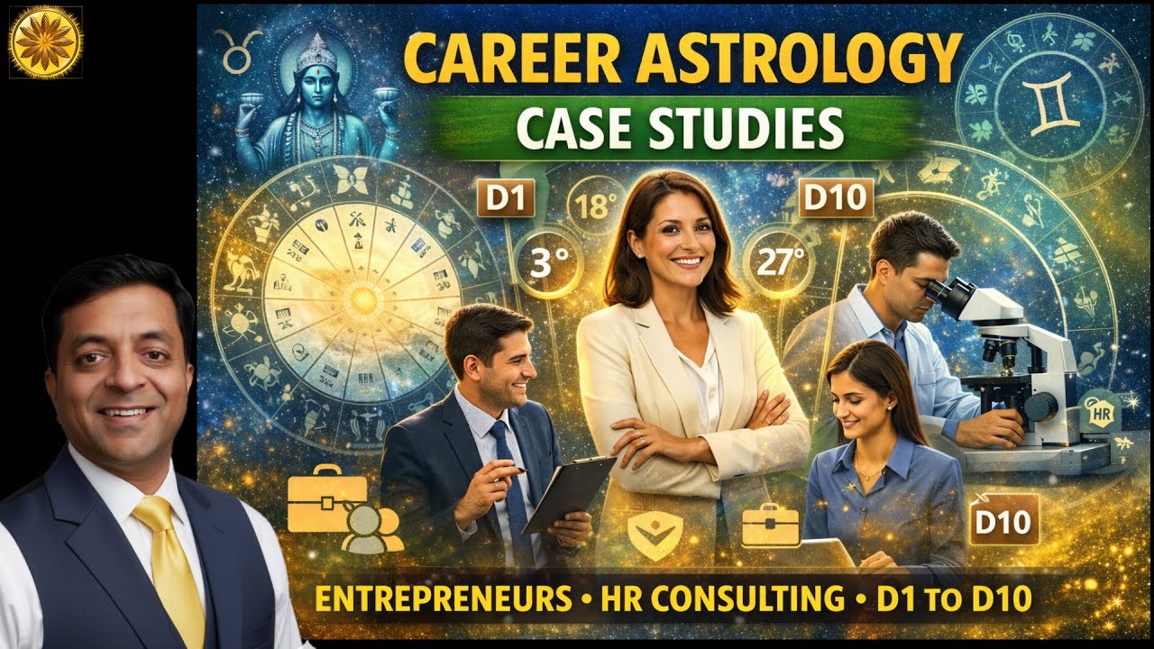 Career Astrology Case Studies | D1–D10 Method Using Real Charts & Dashamsha Logic