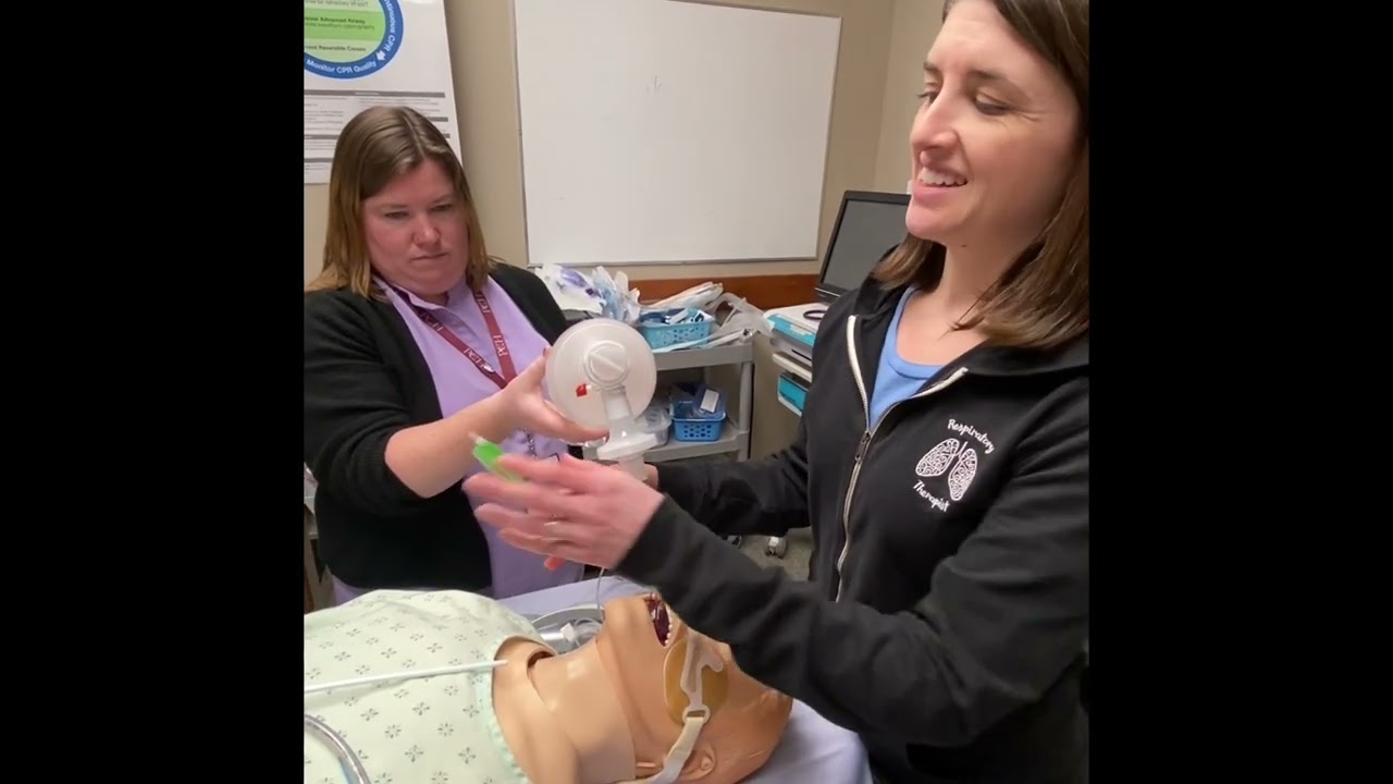 Checking cuff pressure and tube exchange