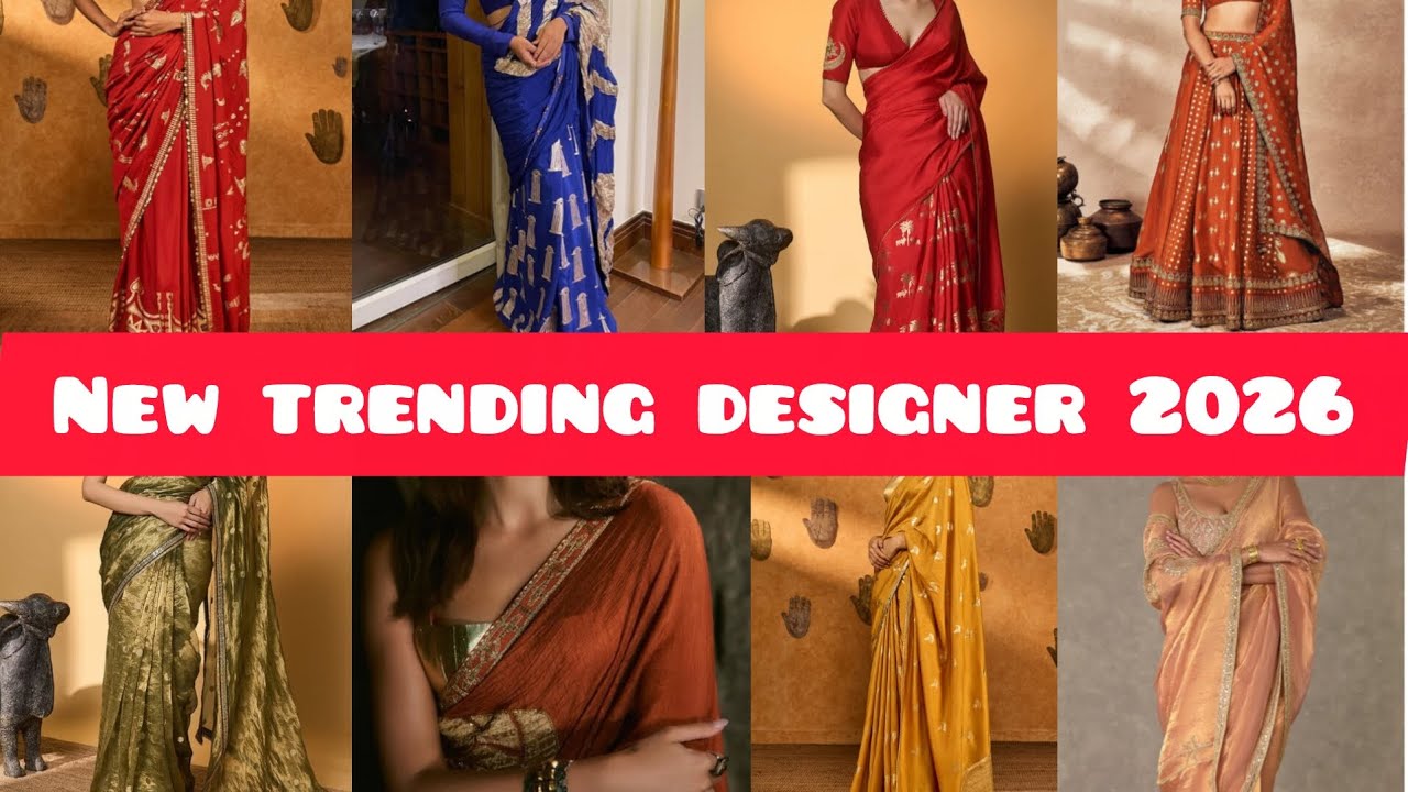 ❤️‍🔥💯💢💥 New Trendy Party Wear Saree Design💥💣 2026 #sareefashion #wedding #Festivelook #shorts #reels