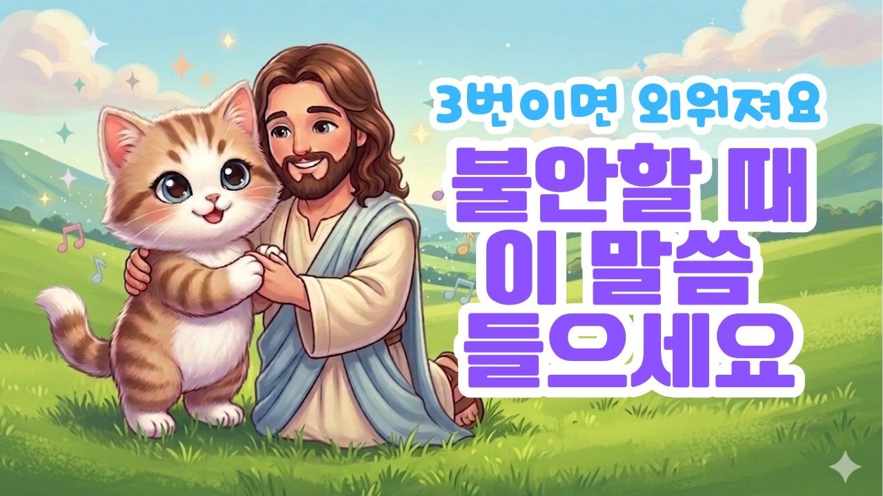 5번만 들으면 외워집니다 🙏 시편 23편 1절 말씀 암송 | 여호와는 나의 목자시니 (Loop the Word)