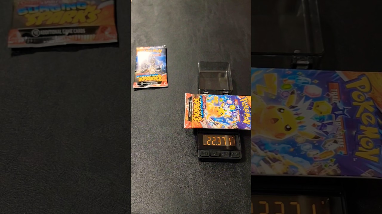 Weighing Pokemon Booster Packs - Surging Sparks edition