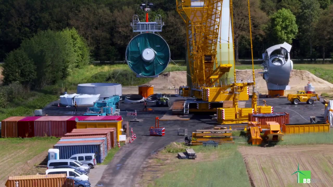 Bürgerwind in Schöppingen-Strönfeld/Ramsberg: Gondelzug ENERCON E-141