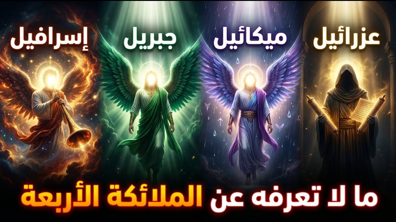 شكل الملائكة الأربعة كما لم يتخيلهم بشر.. جسدهم الذكاء الاصطناعي بدقة مذهلة! 🕊️✨