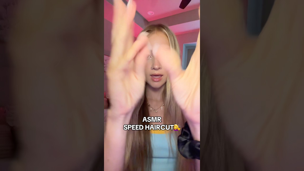 2x SPEED HAIRCUT 😫 #asmr #relax #asmrvideo #asmrsounds