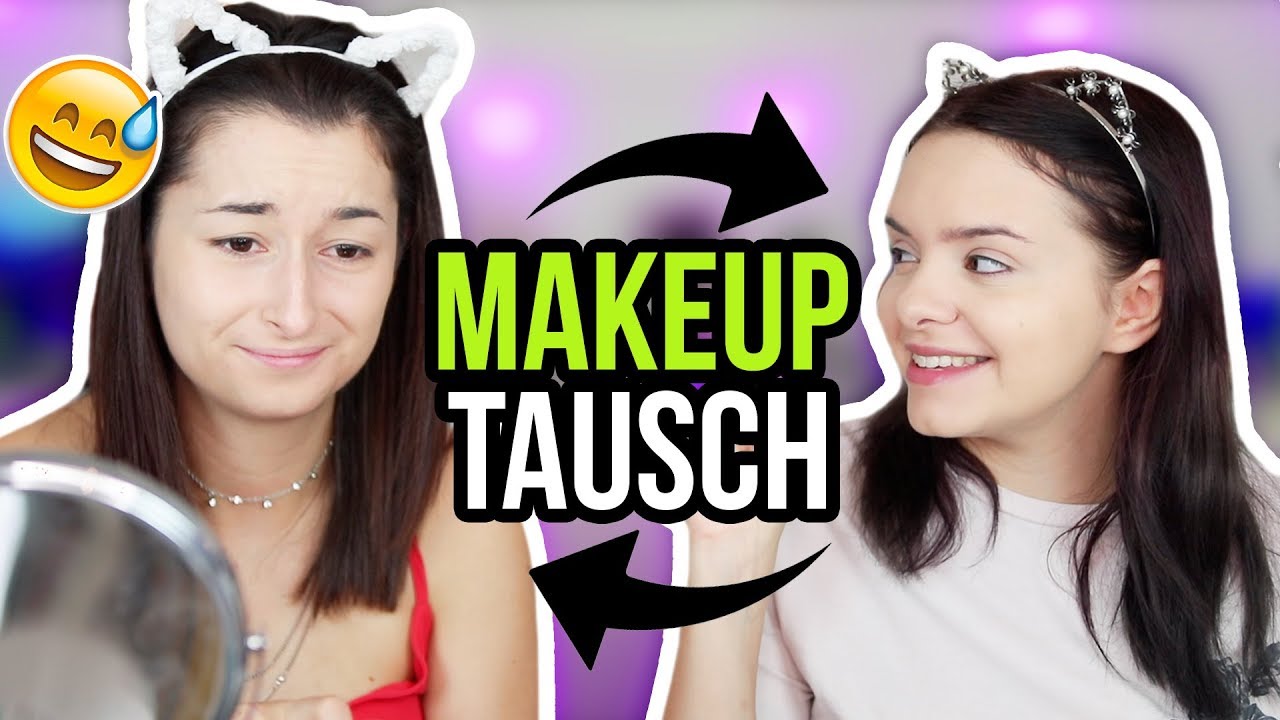 FACE SWAP - wir tauschen unsere Makeup Routine! 😳MAKEUP TAUSCH!! | unlikely