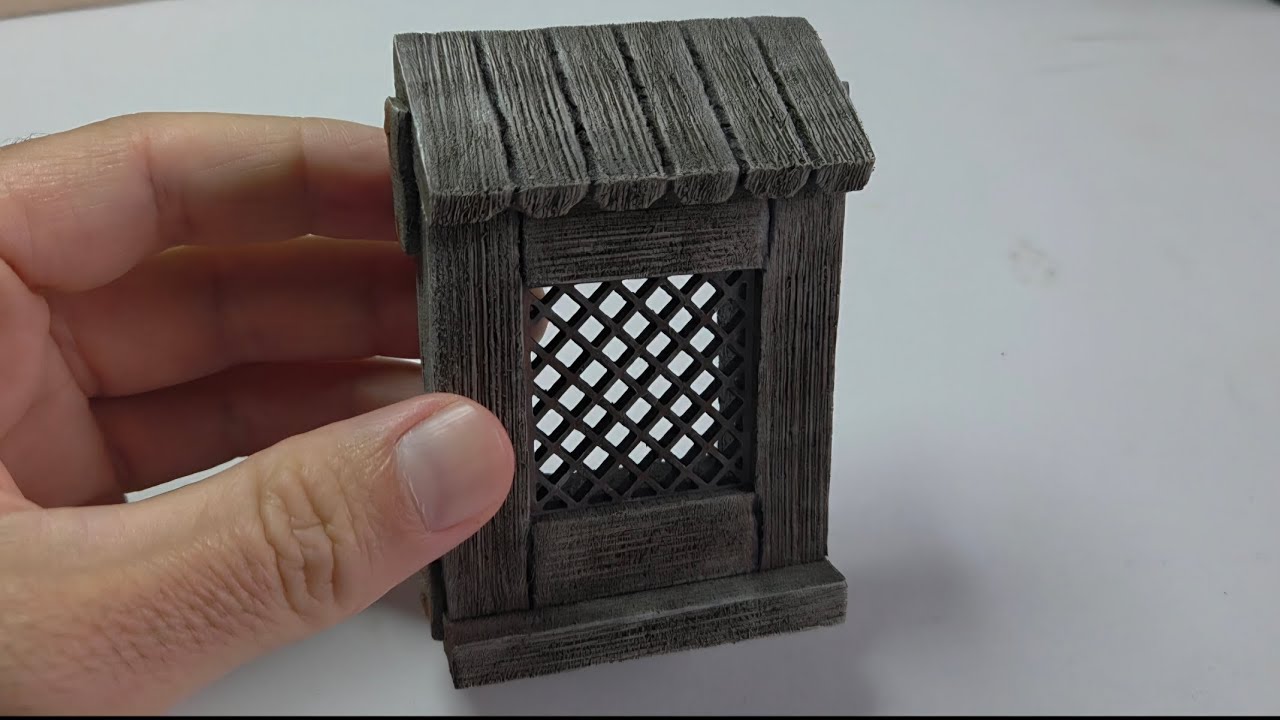 Como hacer una ventana saliente para las casas de los belenes 