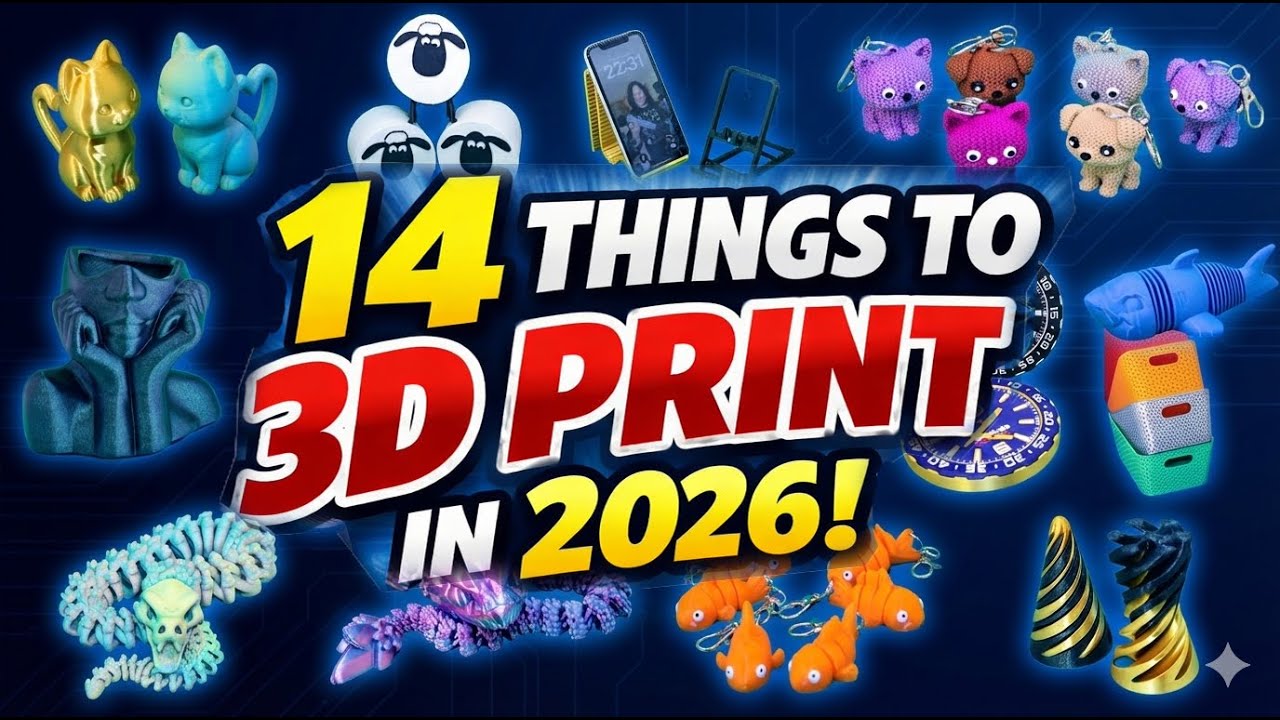 Best Things to 3D Print in 2026 🖨️ | 14 Must-Make 3D Models
