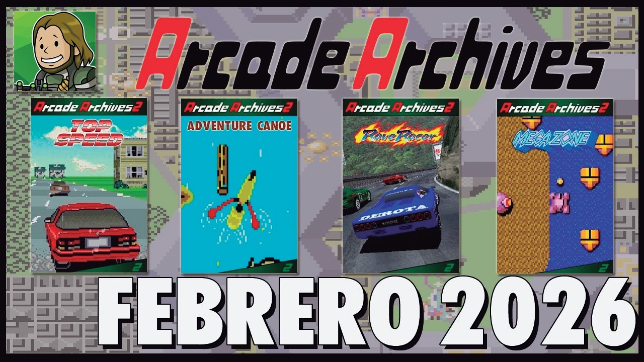 ARCADE ARCHIVES 2 Lanzamientos de FEBRERO 2026 [LOGROS/TROFEOS]