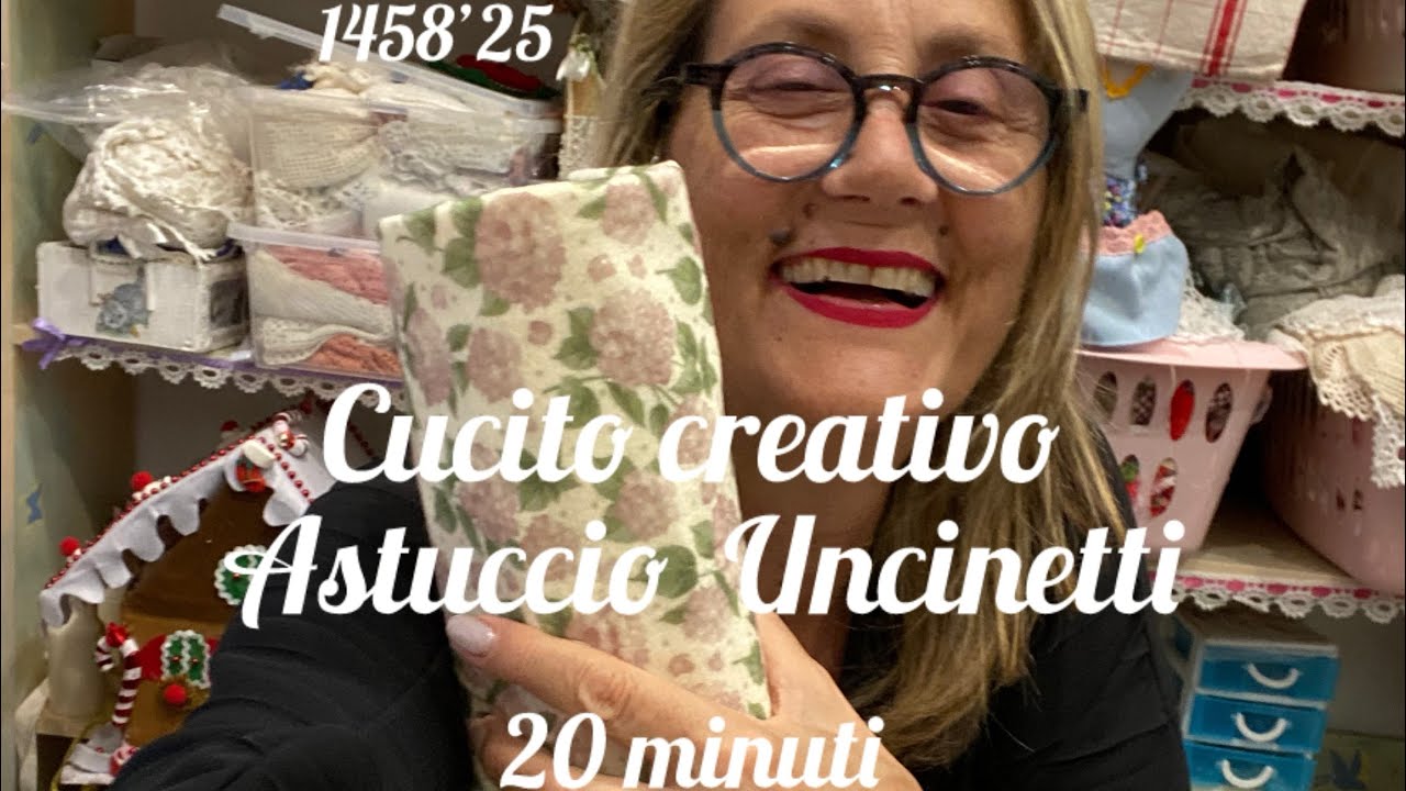Cucito creativo porta uncinetti in 20 minuti 
