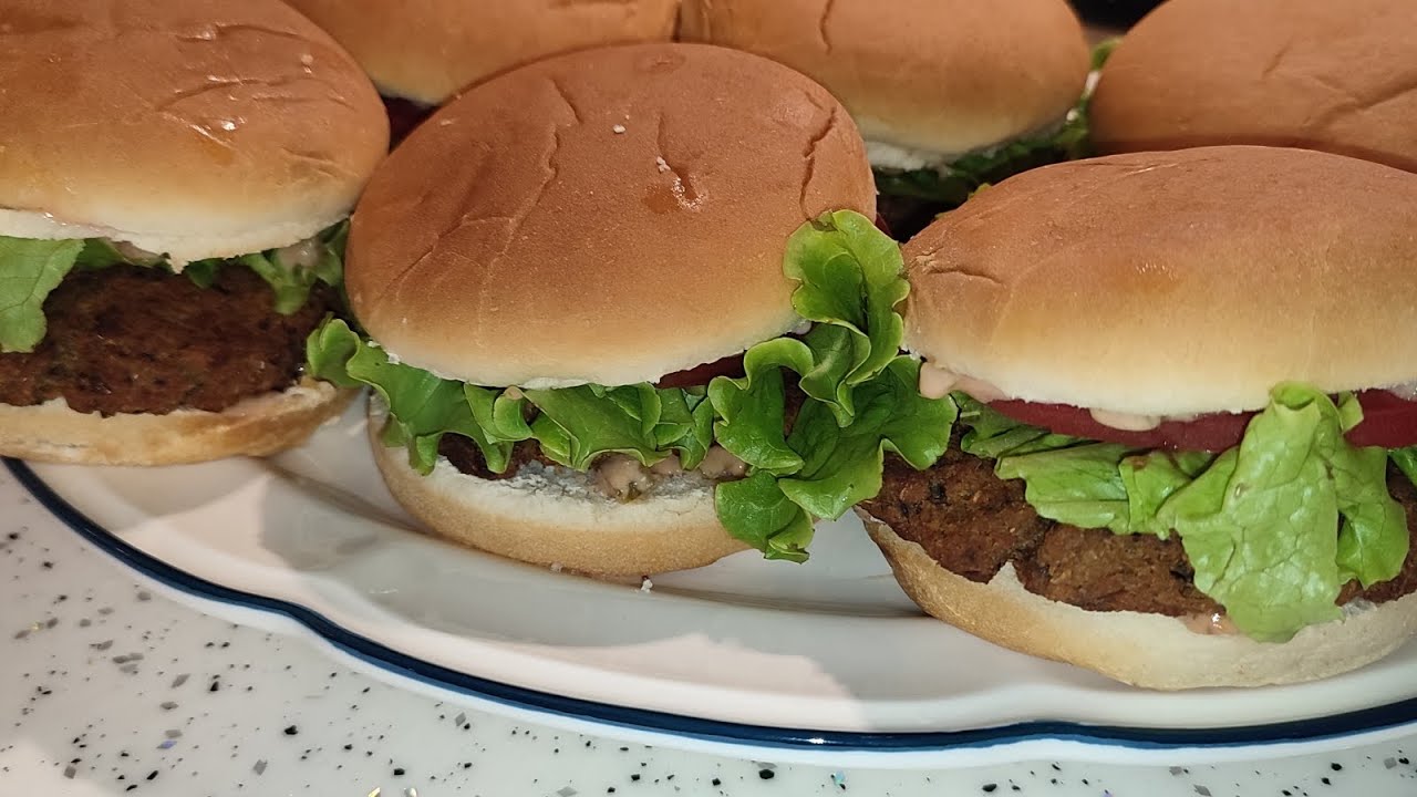 Etsiz 👌Sebzeli Hamburger 🍔🍔Meatless 👌 Vegetable Hamburger 🍔🍔