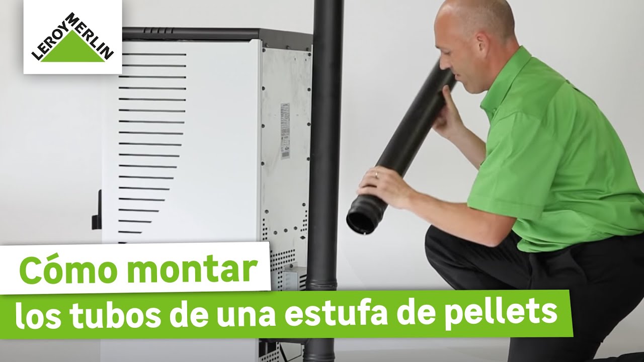 Montaje de tubos para estufa de pellets | LEROY MERLIN