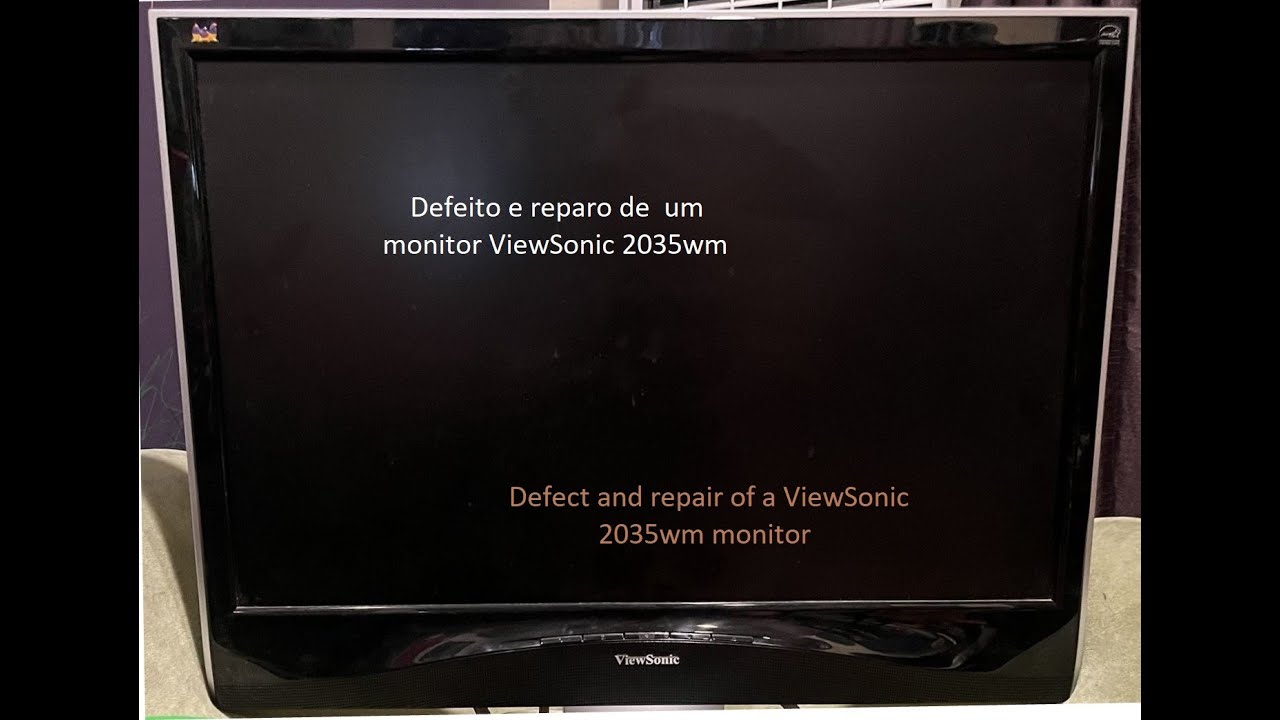 Defeito e conserto monitor ViewSonic VX2035wm - as del&iacute;cias e agruras de ter coisas e uma casa...