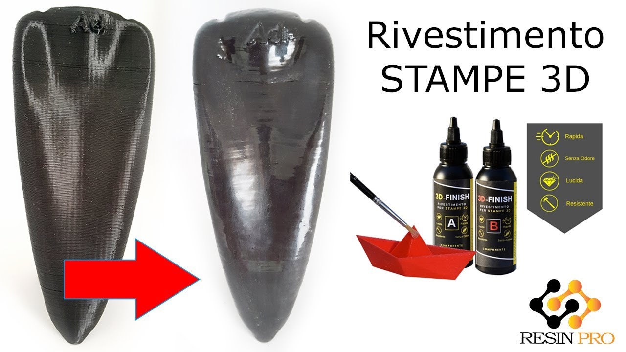 Tutorial: come rifinire oggetti stampati in 3d - 3d finish by Resin Pro