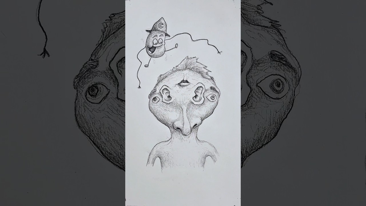 Drawing Facial Feature Abominations 🫠 #art #drawing #foryou