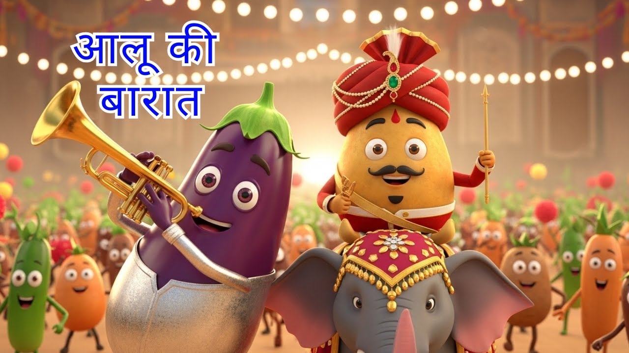Aalu Ki Barat | New Hindi Rhymes | Kids Hindi | आलू की बारात