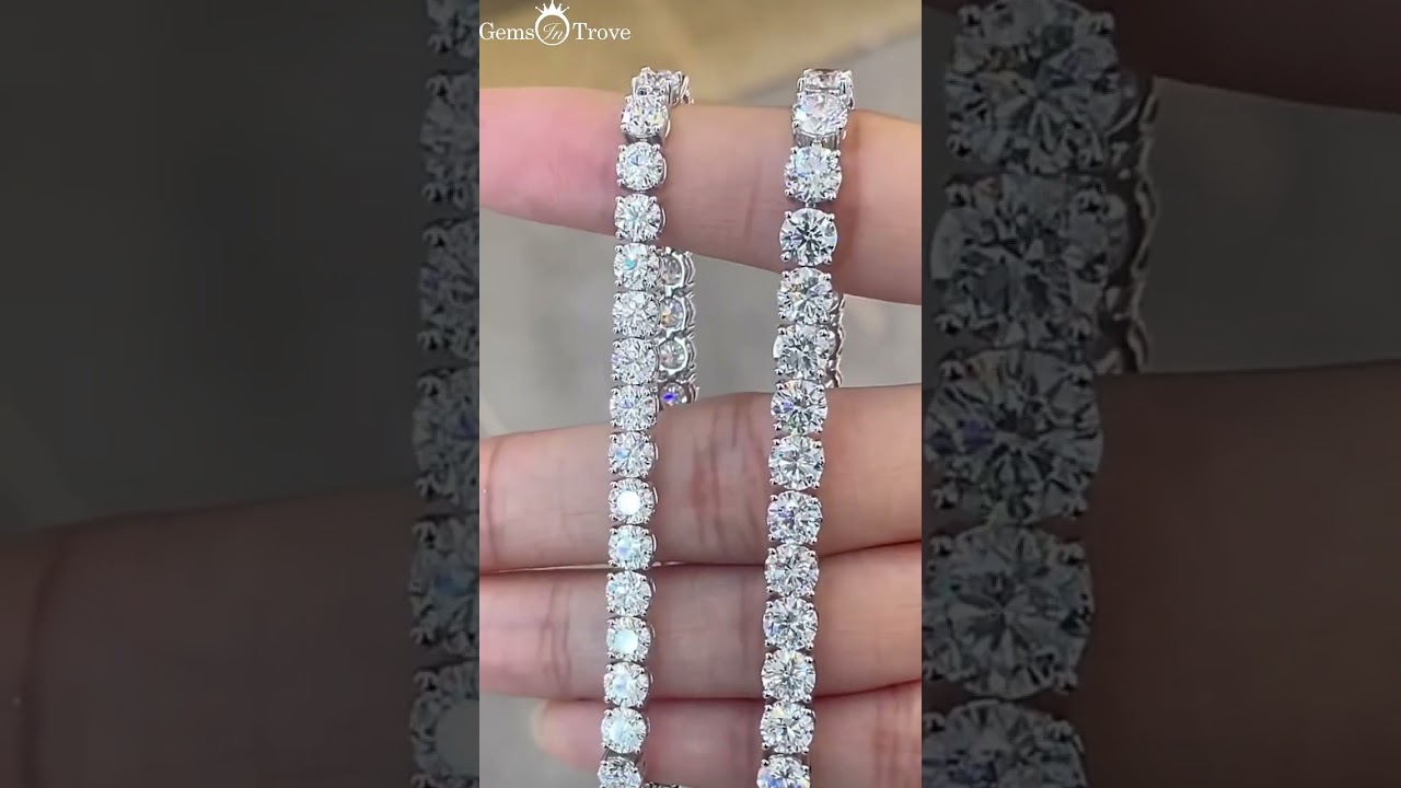 Can You Tell the Difference? Moissanite vs. Diamond Tennis Bracelet!