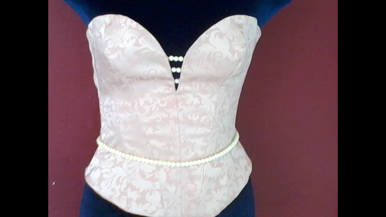 Corte y Confección de Un Corset parte 2 - Cut and Preparation of a Corset part 2