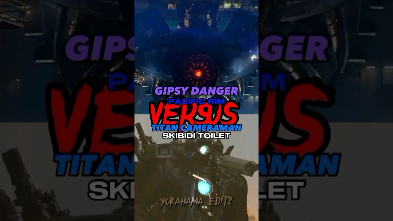 Gipsy danger vs Titan cameraman#skibiditoilet #pacificrim#shorts