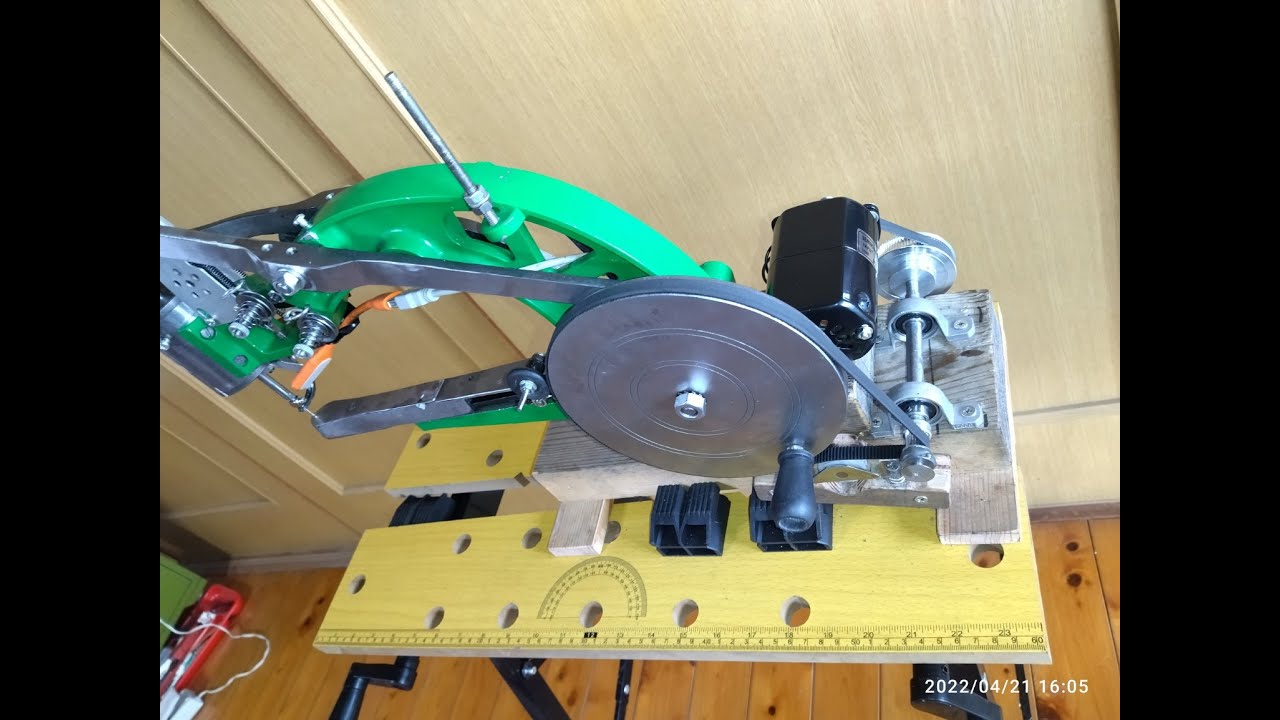 CLSP（Chinese leather shoe patcher）にモーターをつけました。(180wのはずが30wだった)